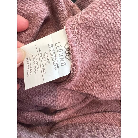 Leg3nd Athleisure Sweat Shorts in Heathered Lavender L - Picture 5 of 5